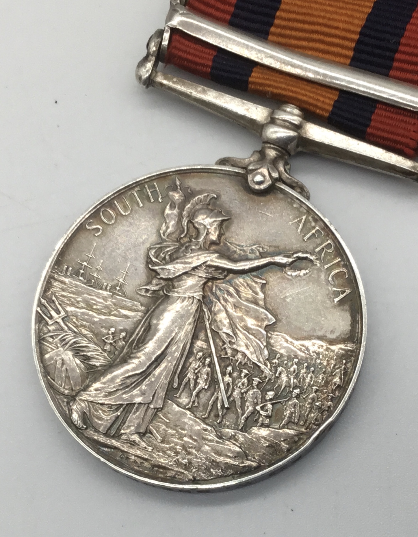 Queen’s South Africa Medal, with clasps for Orange Free State and Cape Colony. Awarded to 6063 Pte - Image 3 of 5