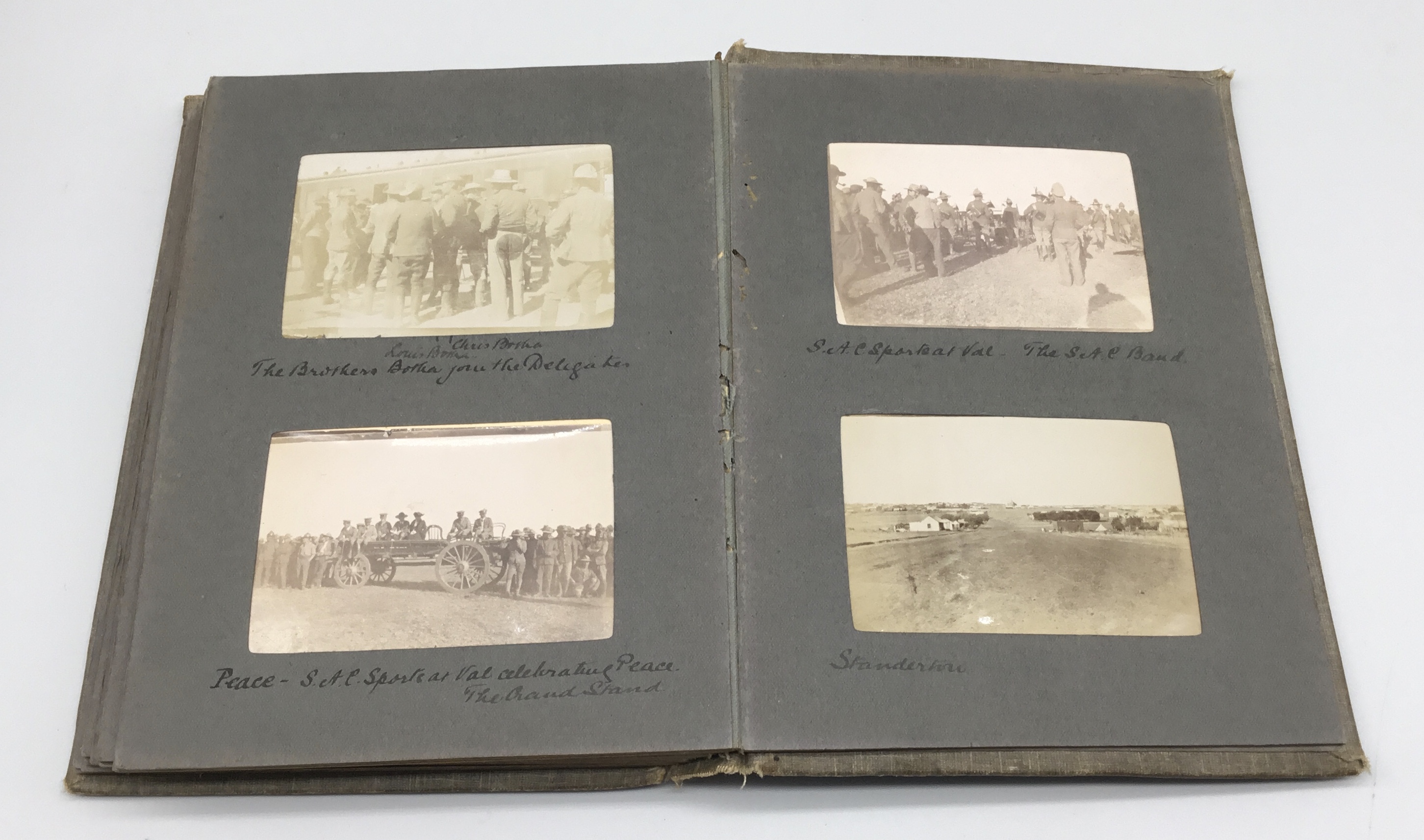 A fascinating and scarce early 20th century Boer War era photograph album, and diary, once belong to - Image 17 of 19