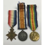 A WW1 1915 Star trio, awarded to 3454 Pte William Edward Thomas of the Royal Warwickshire