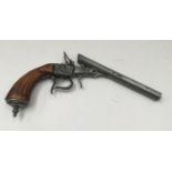 Inert replica under-lever drop barrel hammer single shot pistol in French Flobert style possibly of