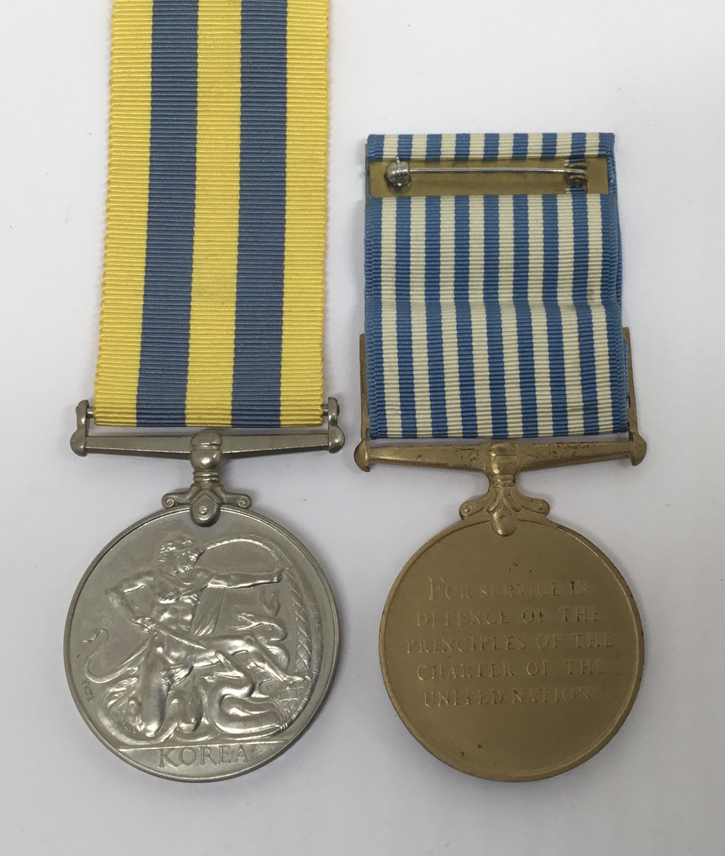 A Korea Medal, and United Nations Korea Medal awarded to Imjin River prisoner of war, and later - Image 3 of 4