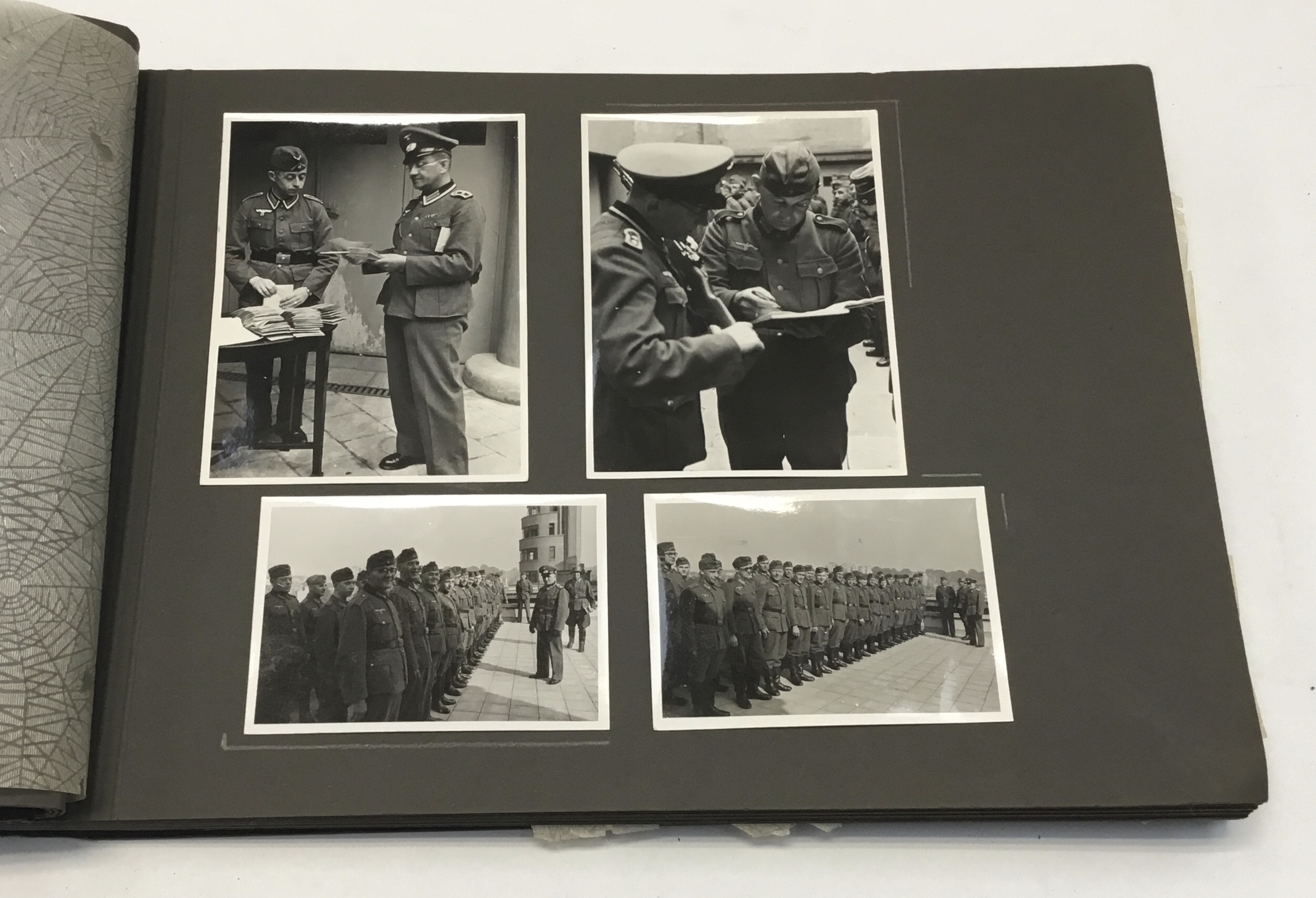 An interesting, and likely quite scarce, WW2 German propaganda photograph album, taken in occupied - Image 7 of 11