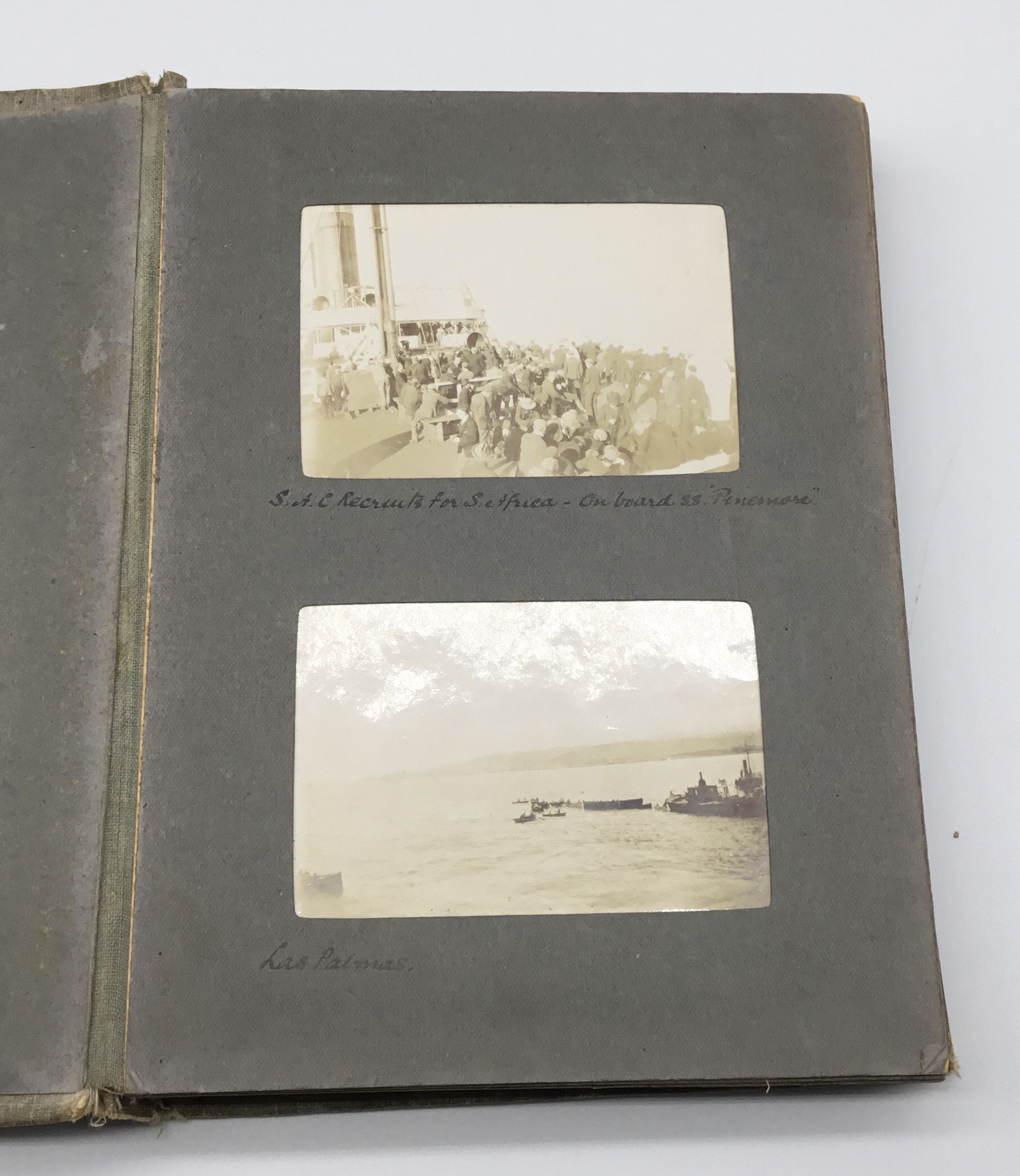 A fascinating and scarce early 20th century Boer War era photograph album, and diary, once belong to - Image 8 of 19