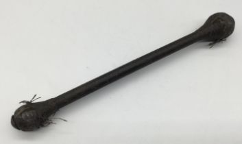 A well used 19th century naval ‘Bosun’s Persuader’ cosh. Comprising of a leather or baleen core,
