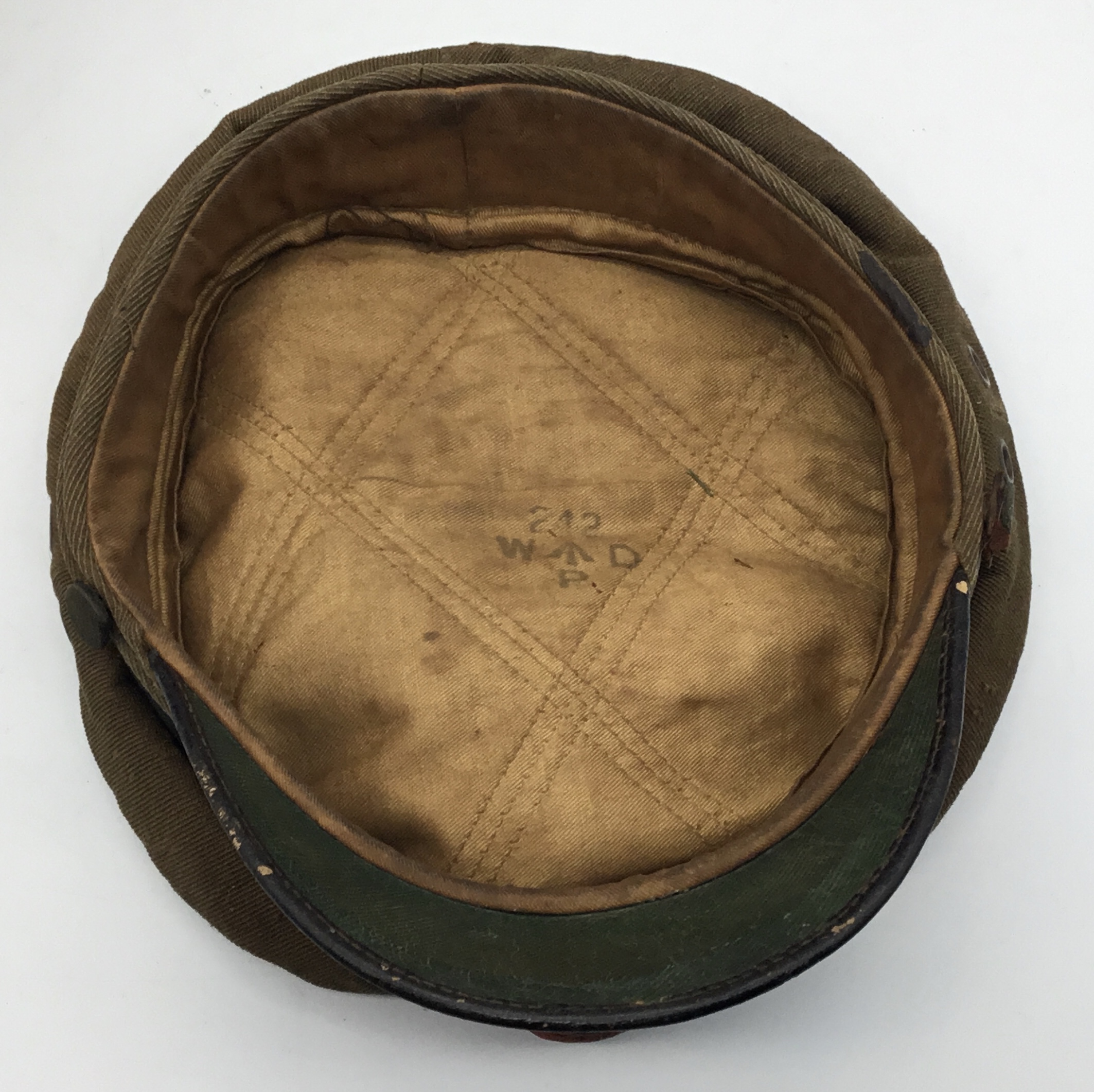 A rare WW1 era RFC / RAF other rank’s khaki peaked cap, including the seldom seen first pattern - Bild 10 aus 18