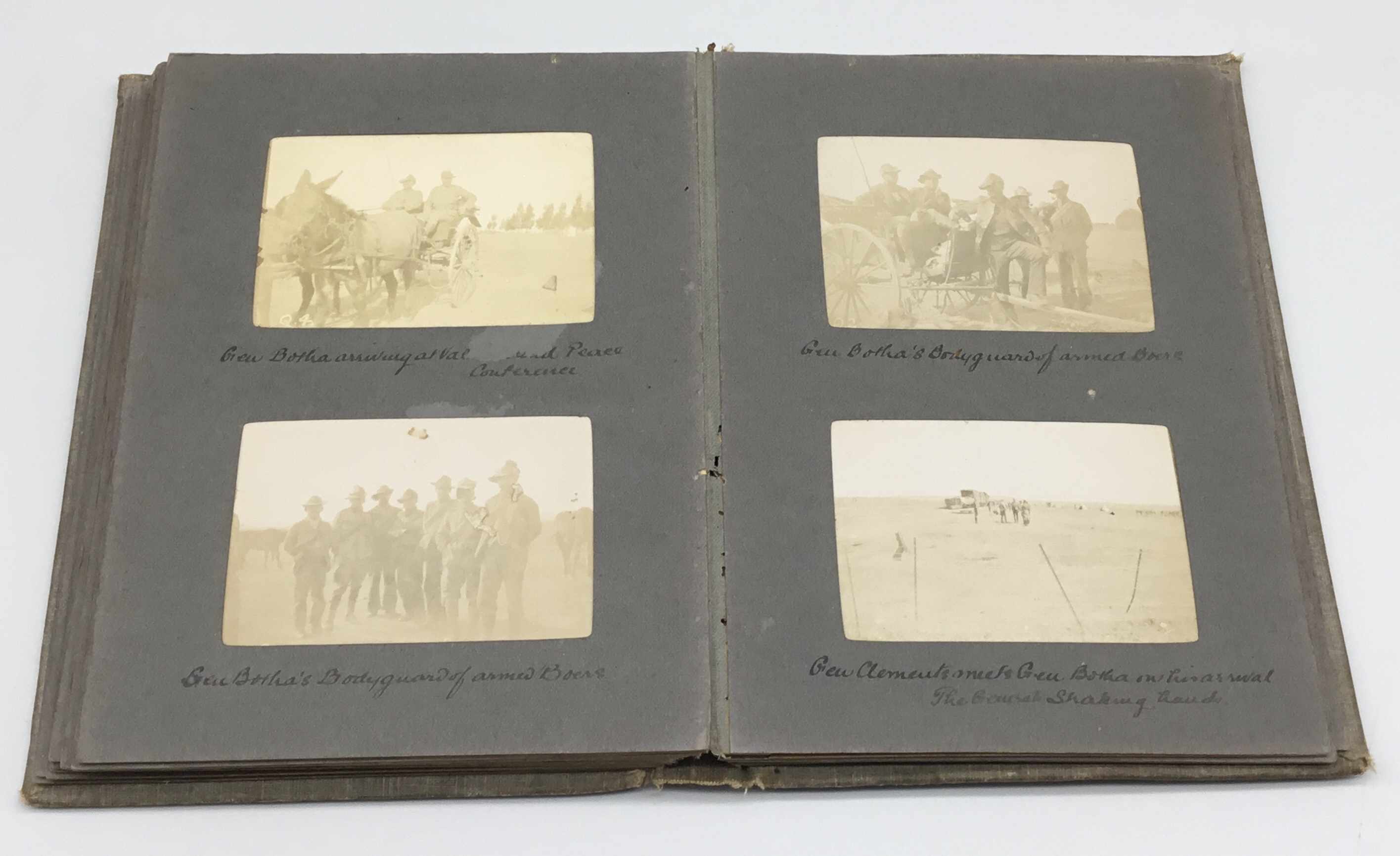 A fascinating and scarce early 20th century Boer War era photograph album, and diary, once belong to - Image 14 of 19