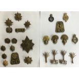 Collection of British Army Guards Uniform badges, includes First Life Guards, Grenadier Guards,