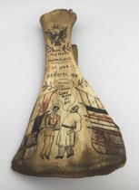An unusual and interesting WW1 era painted Prisoner of War work bone, dated 1914. Believed to be a