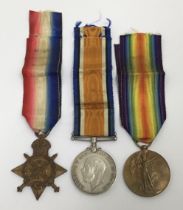A WW1 1914 Star trio, awarded to 3-7312 Pte Norman Murray of the 2/ Seaforth Highlanders. To