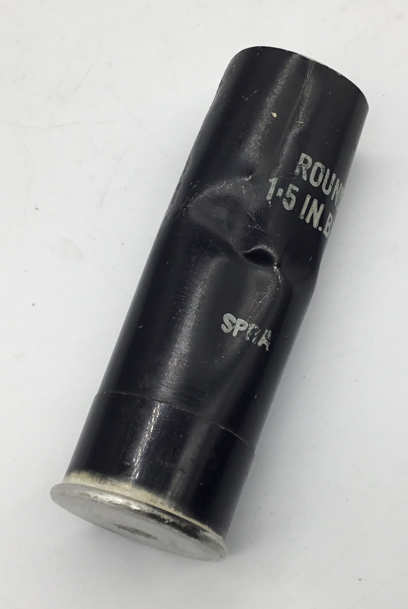 A 1972 dated ‘Northern Ireland troubles era’ rubber bullet casing - a fired example minus its - Image 4 of 5