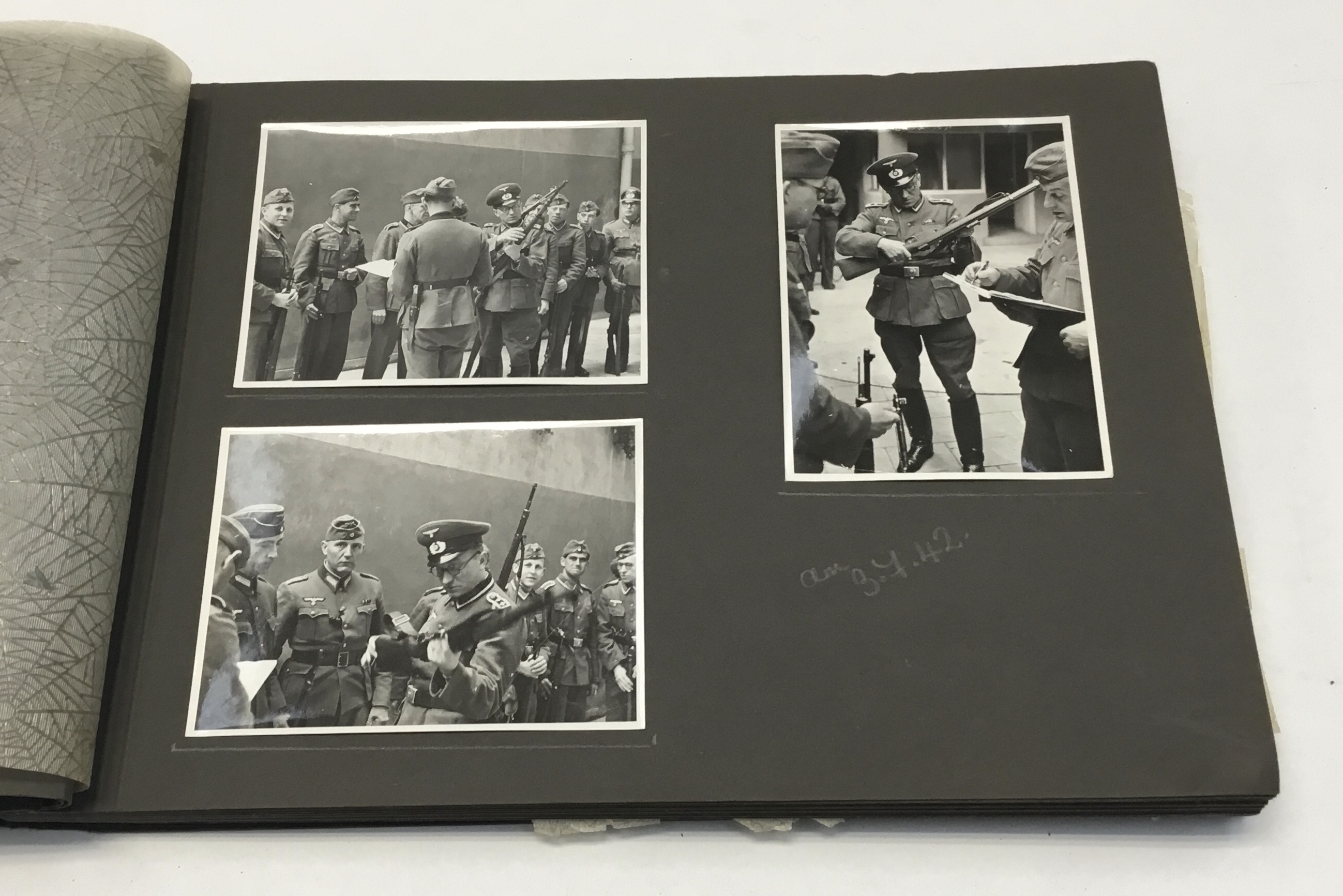 An interesting, and likely quite scarce, WW2 German propaganda photograph album, taken in occupied - Image 6 of 11