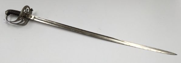 A Victorian Lancashire Volunteer 1827 pattern rifles officers sword, with Masonic interest (no