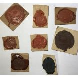 A Collection of late Victorian - Edwardian Royal Navy Admiral wax Seals for official