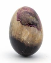 A small Blue John  fluorite egg approx 40mm,  Further details: good minor wear only