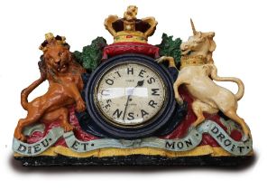 **** LOT GIFTED*** A late 19th Century/early 20th Century The Queens Arms, London wall clock in