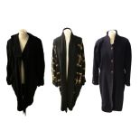 A Jean Muir cardigan coat in black and gold knit, 1980s/90s, size 14/16, two small holes on back