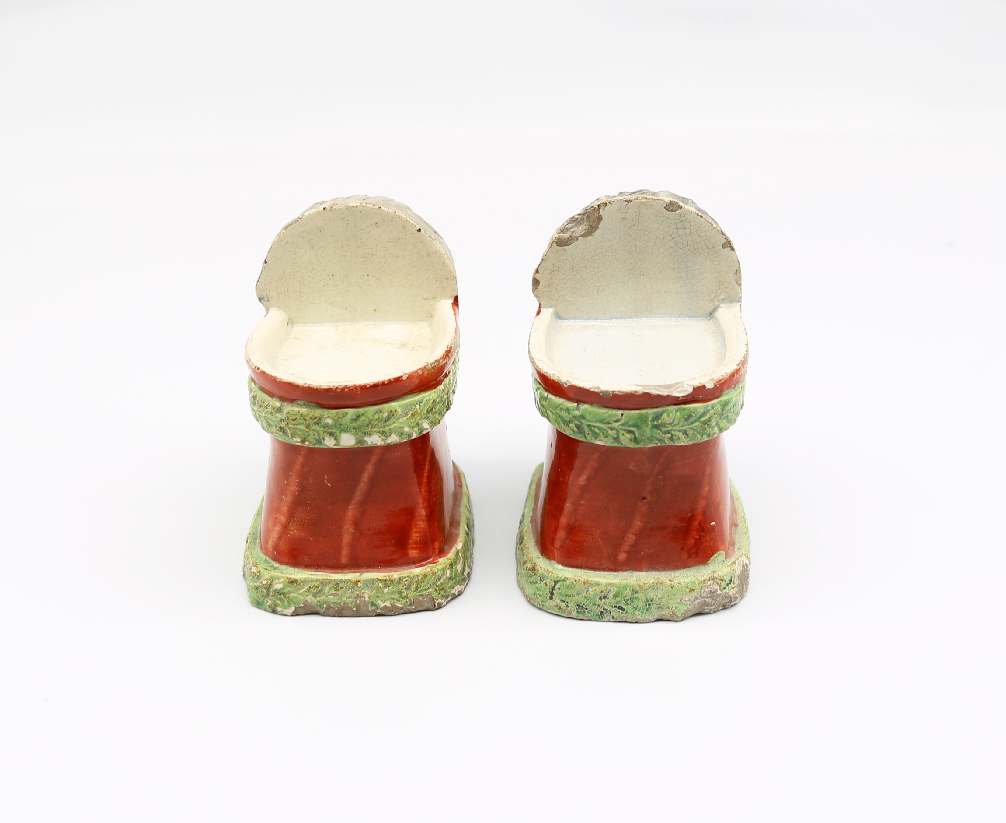 Two Staffordshire pottery furniture rests with the face of The Duke of Wellington  Circa 1820. - Bild 3 aus 18