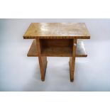 1920s occasional table/stand, in walnut, 65 x 65 x 35cm