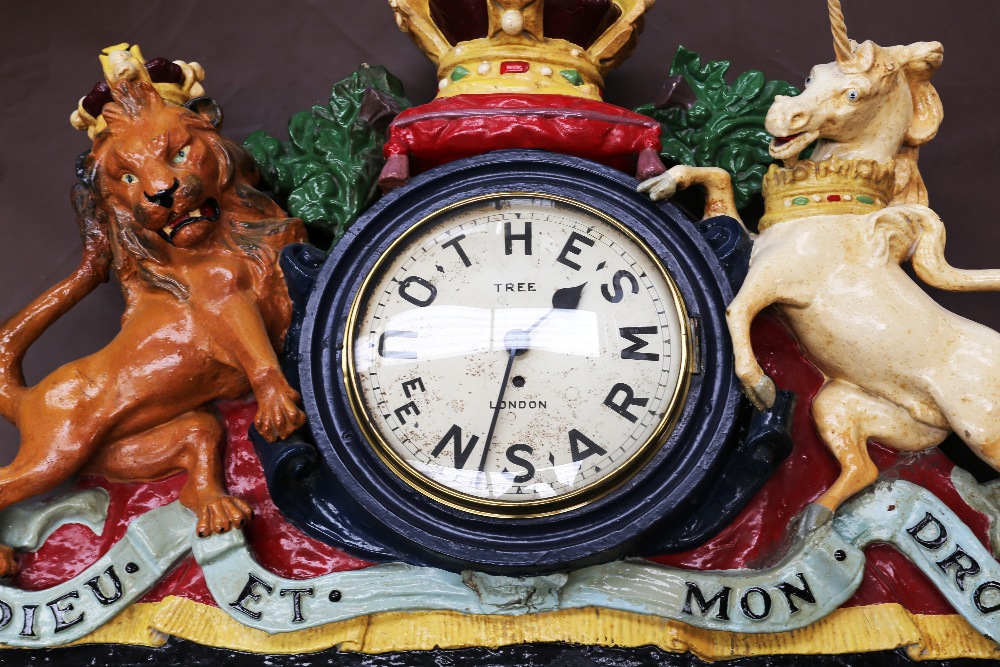**** LOT GIFTED*** A late 19th Century/early 20th Century The Queens Arms, London wall clock in - Image 2 of 4