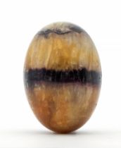 A Blue John egg length approx 50mm,  Further details: good minor wear and tear natural surface