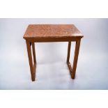 An Art Deco marble-topped occasional table, 70 x 70 x 50cm