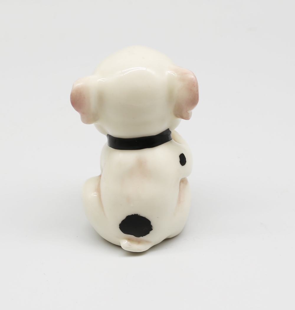 A Royal Worcester porcelain Bonzo Dog figure, depicted in seated posture, with pink stamp, no 2855 - Image 2 of 3