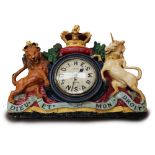 A late 19th Century/early 20th Century The Queens Arms, London wall clock in the style of the