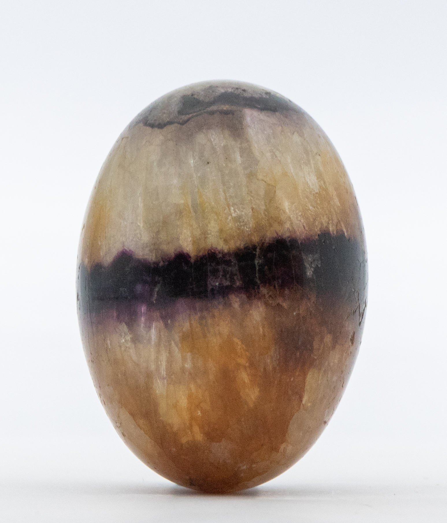 A Blue John egg length approx 50mm,  Further details: good minor wear and tear natural surface - Image 2 of 2