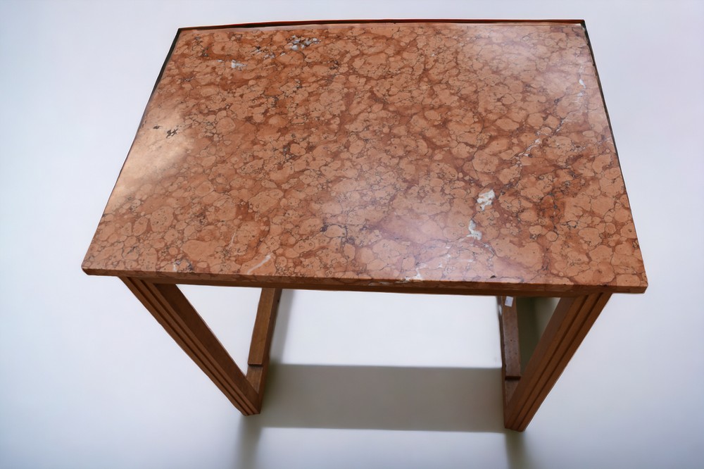 An Art Deco marble-topped occasional table, 70 x 70 x 50cm - Image 2 of 4