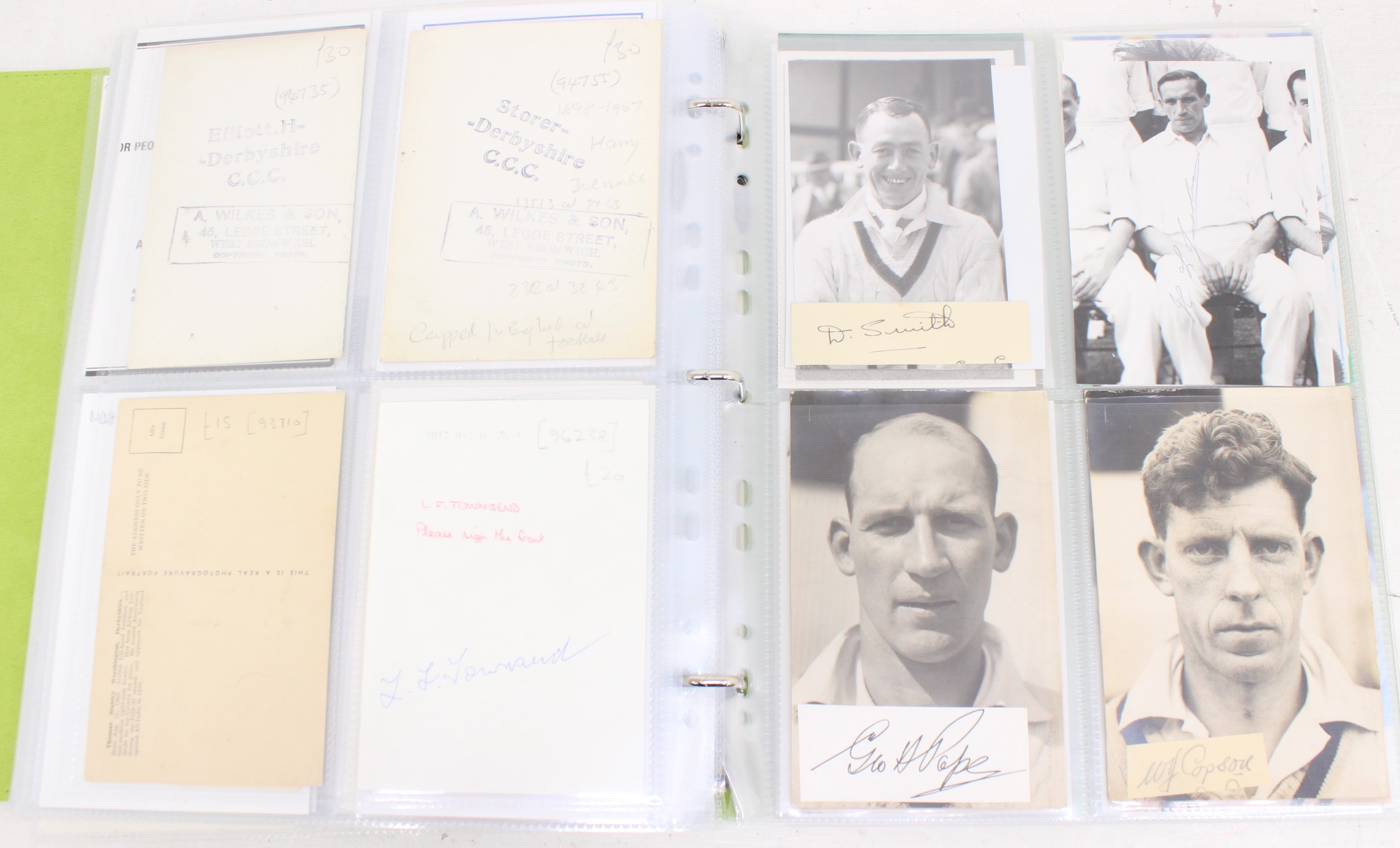 Cricket: One album of assorted cricket autographs, dating from the 1930s to modern day. Over 200 - Image 61 of 65