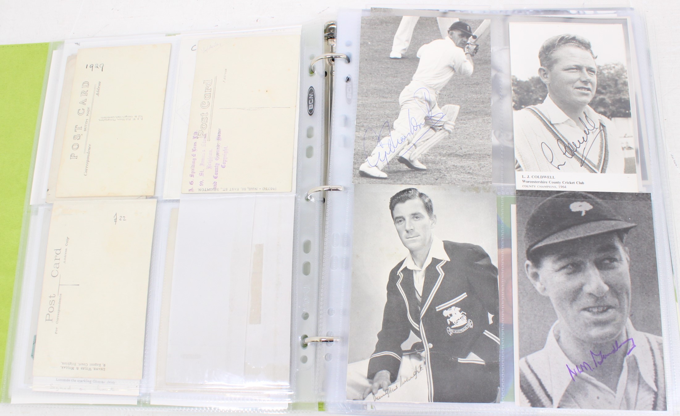Cricket: One album of assorted cricket autographs, dating from the 1930s to modern day. Over 200 - Image 11 of 65