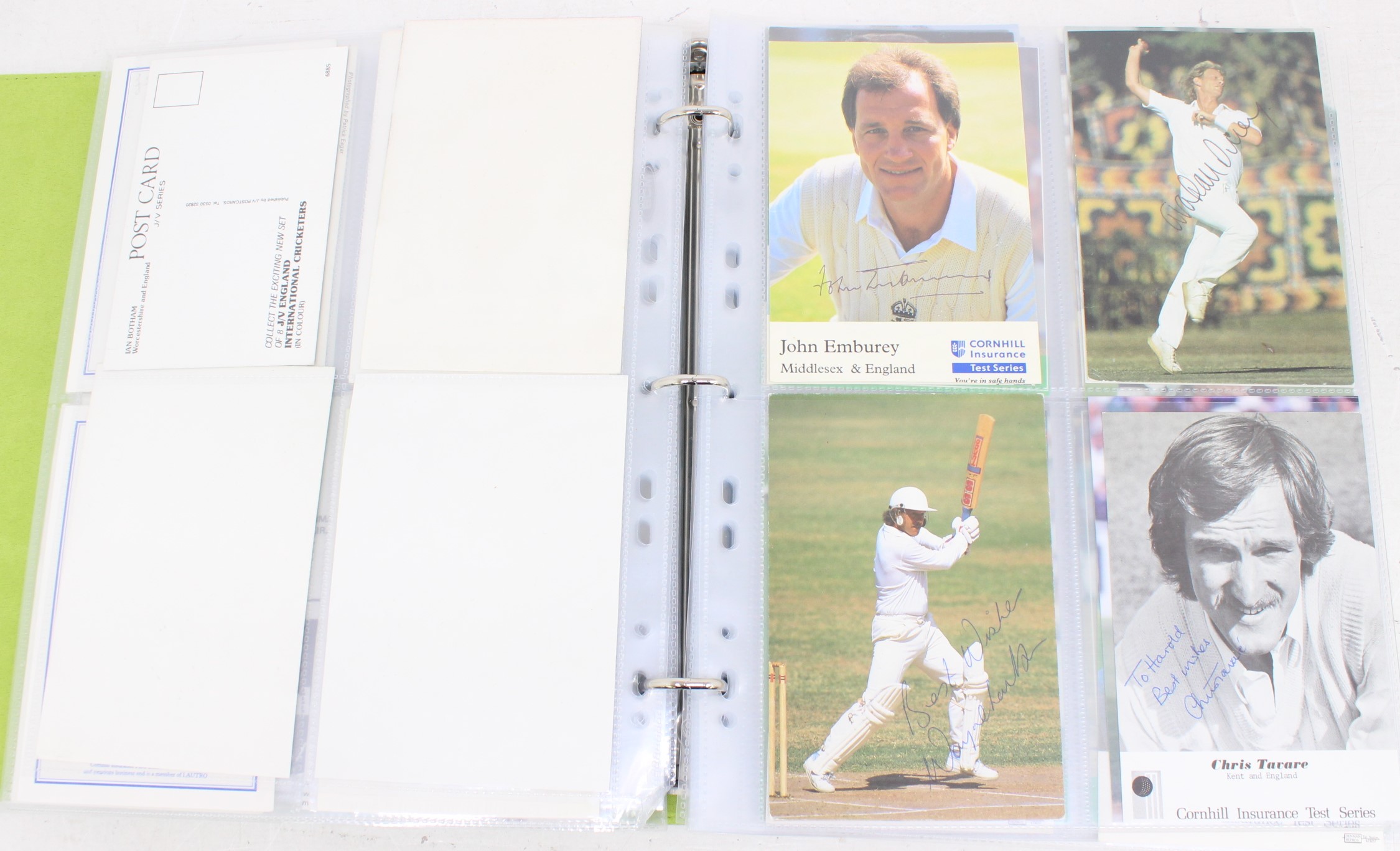 Cricket: One album of assorted cricket autographs, dating from the 1930s to modern day. Over 200 - Image 35 of 65