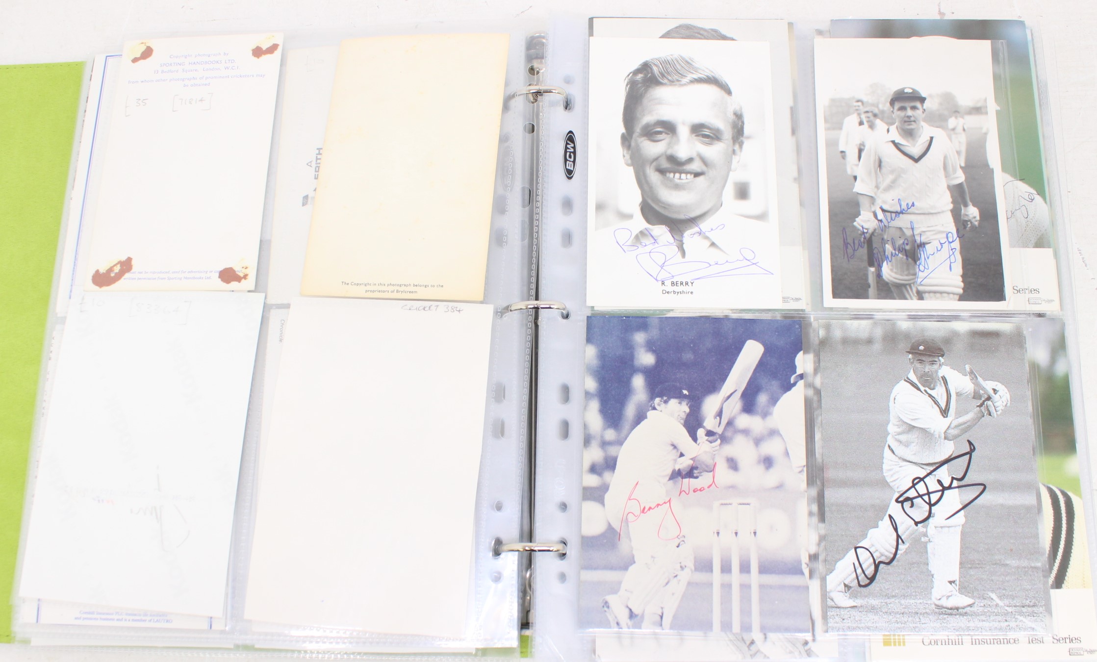 Cricket: One album of assorted cricket autographs, dating from the 1930s to modern day. Over 200 - Image 30 of 65