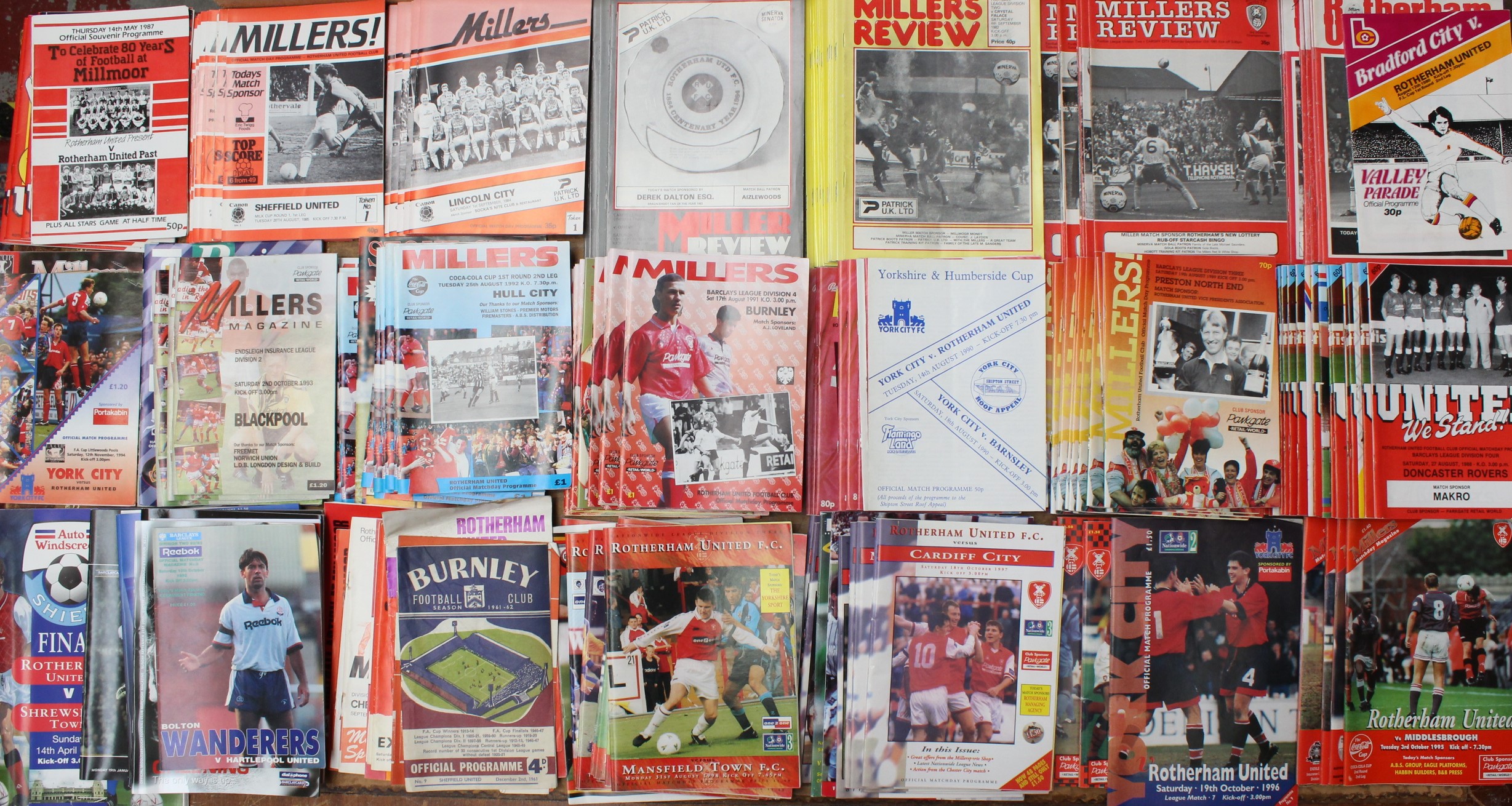 Football: A collection of assorted modern Rotherham United programmes, 1970s onwards, mostly home