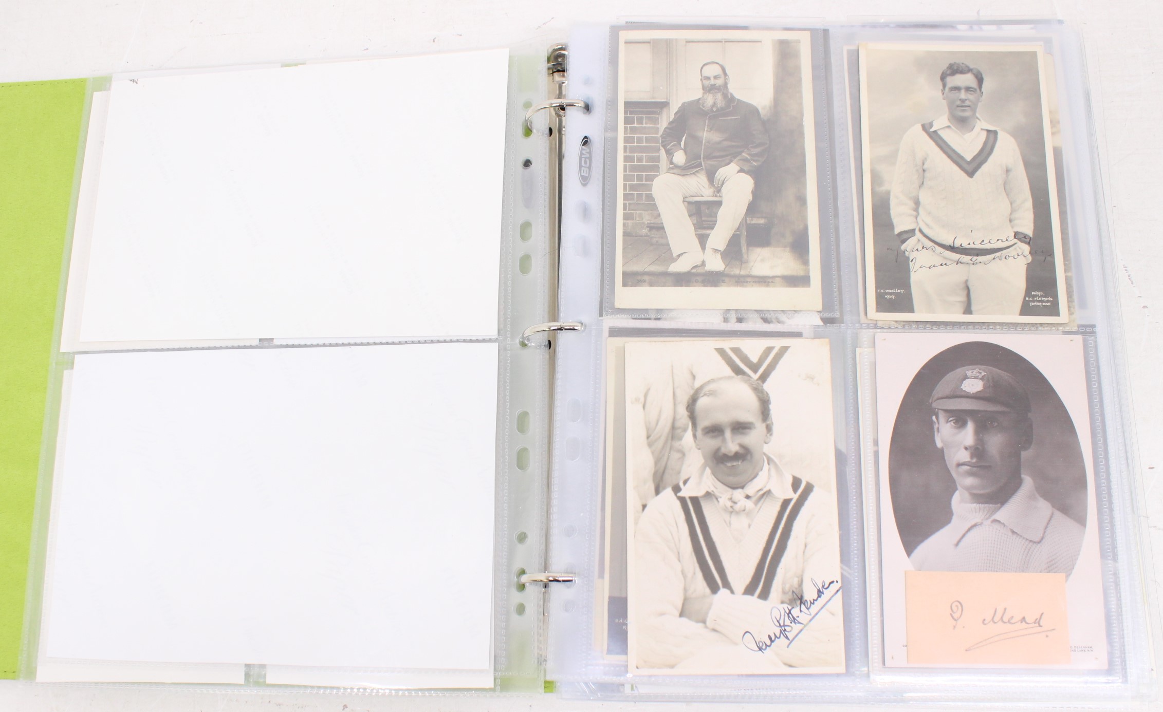Cricket: One album of assorted cricket autographs, dating from the 1930s to modern day. Over 200 - Image 8 of 65