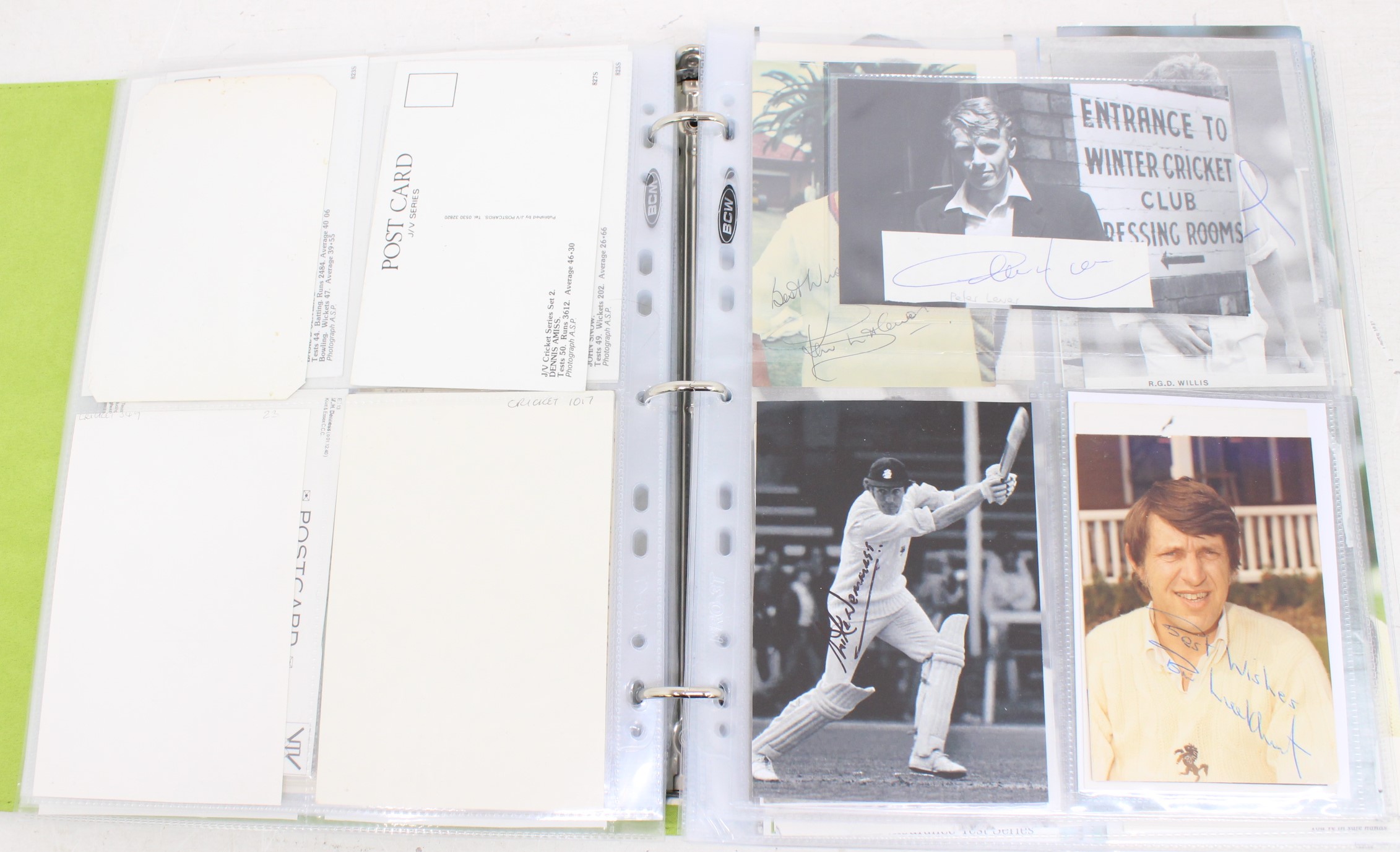 Cricket: One album of assorted cricket autographs, dating from the 1930s to modern day. Over 200 - Image 26 of 65