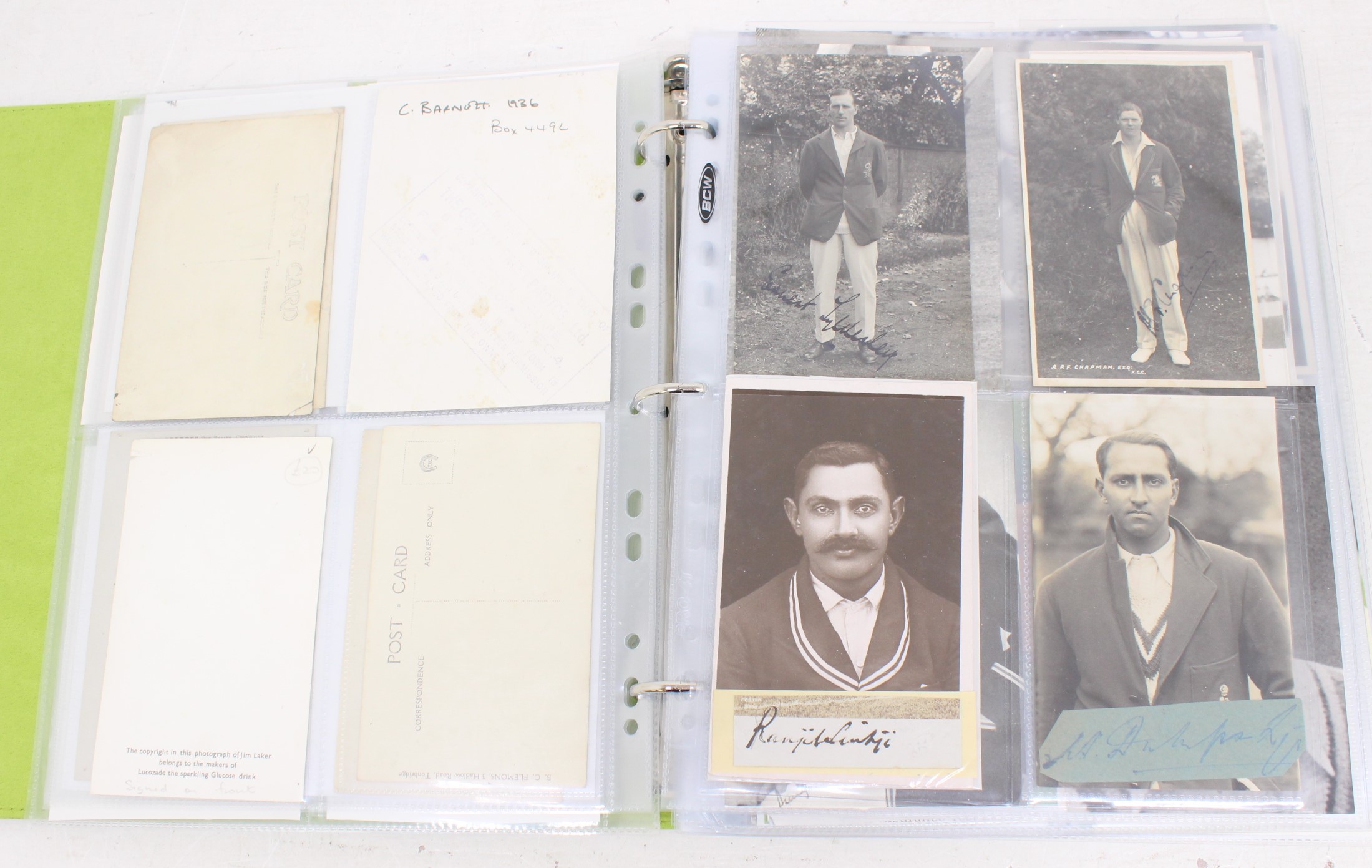 Cricket: One album of assorted cricket autographs, dating from the 1930s to modern day. Over 200 - Image 10 of 65