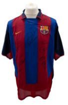 Barcelona: An F.C. Barcelona, match worn football shirt, worn by Gerard Lopez, in the Opening