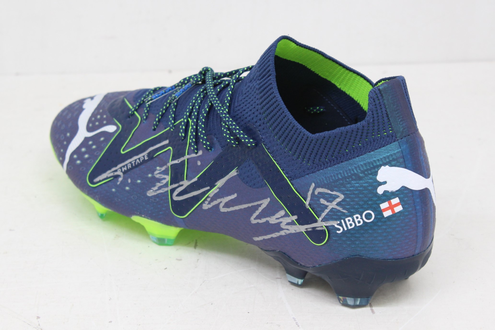 Derby County: A pair of signed Puma football boots, personalised for Louie Sibley, and signed by - Image 2 of 5