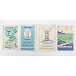F.A. Cup: A collection of four Football Association Cup programmes to include: Charlton Athletic v