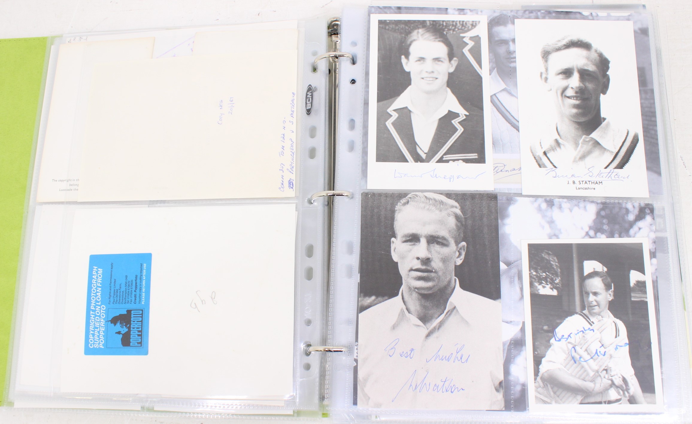 Cricket: One album of assorted cricket autographs, dating from the 1930s to modern day. Over 200 - Image 16 of 65