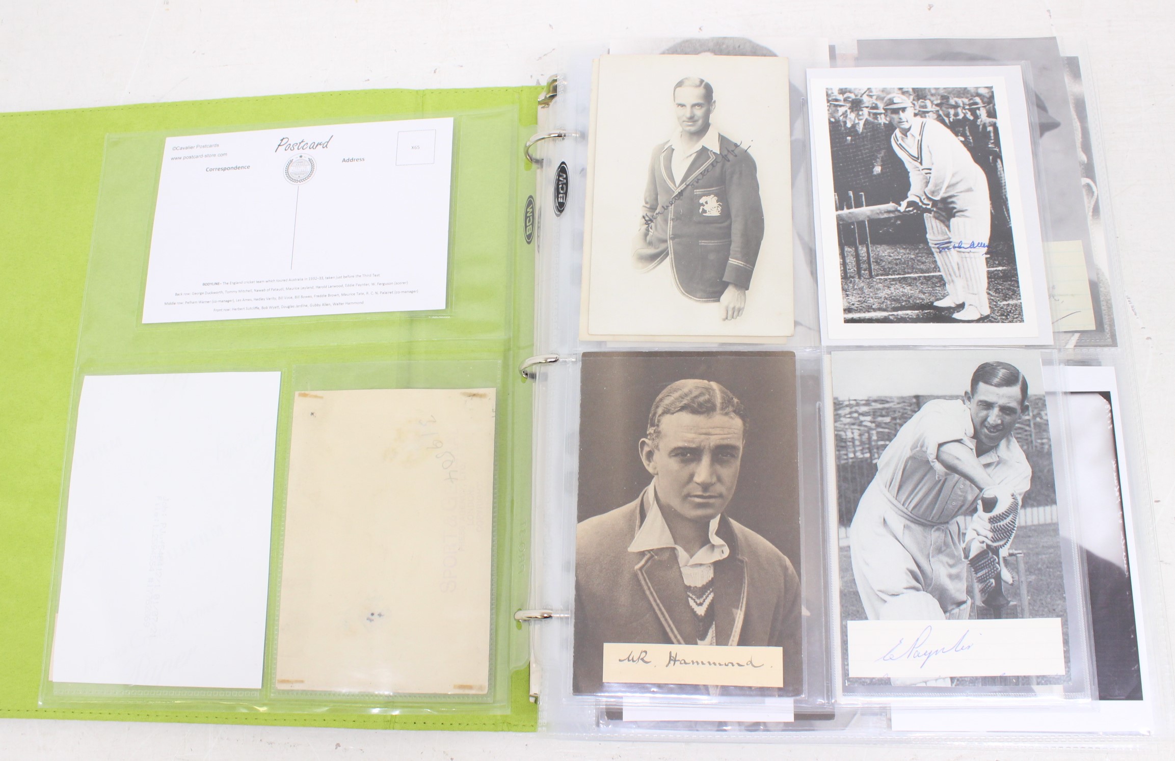 Cricket: One album of assorted cricket autographs, dating from the 1930s to modern day. Over 200 - Image 3 of 65