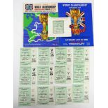 World Cup: A collection of assorted 1966 World Cup tickets, to include at least one ticket for