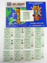World Cup: A collection of assorted 1966 World Cup tickets, to include at least one ticket for