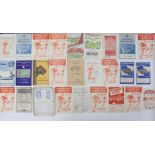 Football: A collection of approximately twenty-five football programmes, dated 1954 to include: