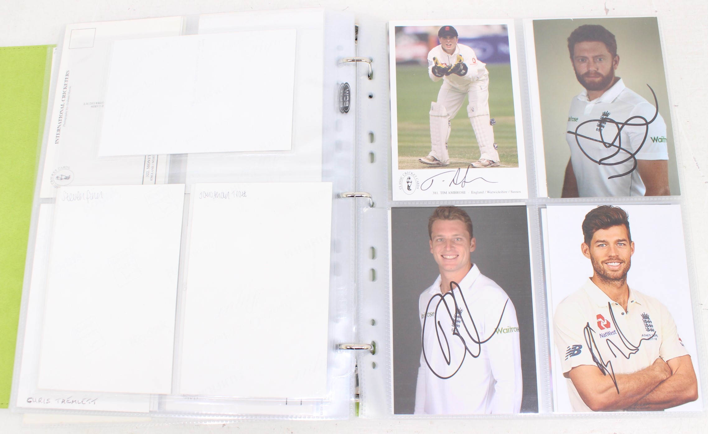 Cricket: One album of assorted cricket autographs, dating from the 1930s to modern day. Over 200 - Image 55 of 65