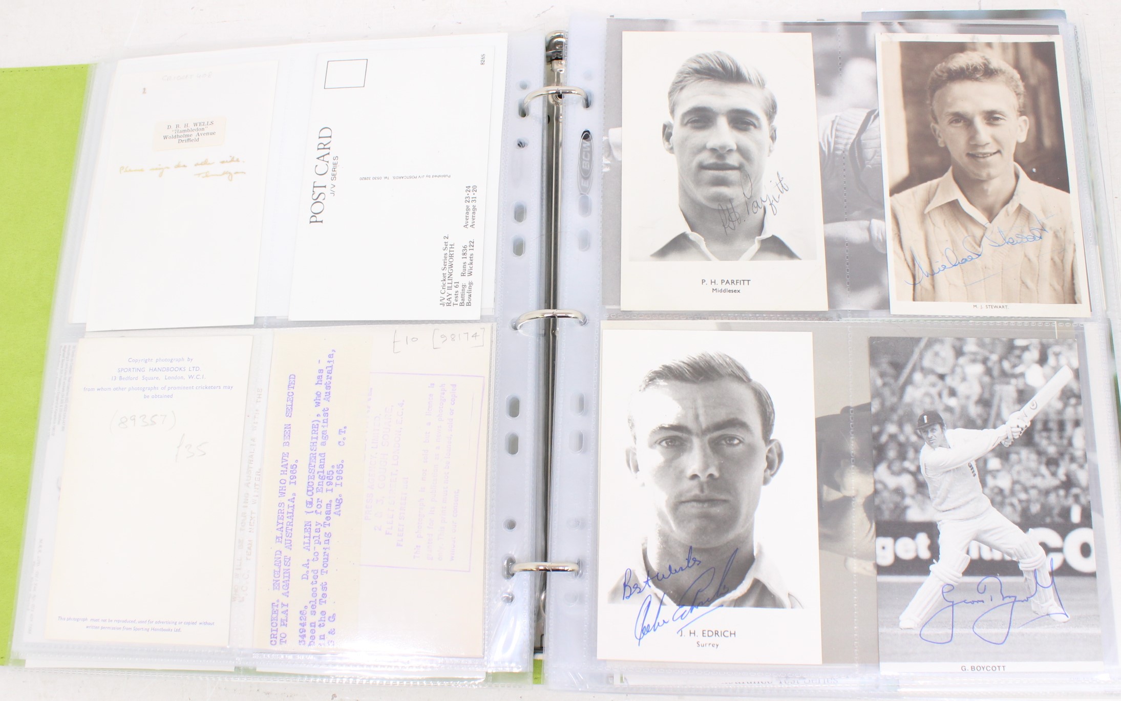 Cricket: One album of assorted cricket autographs, dating from the 1930s to modern day. Over 200 - Image 22 of 65