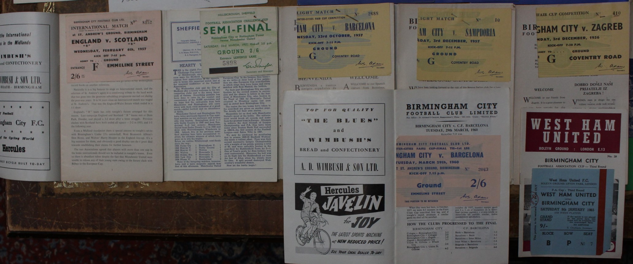 Football: A collection of assorted Birmingham City home and away football programmes dating from the - Image 3 of 4