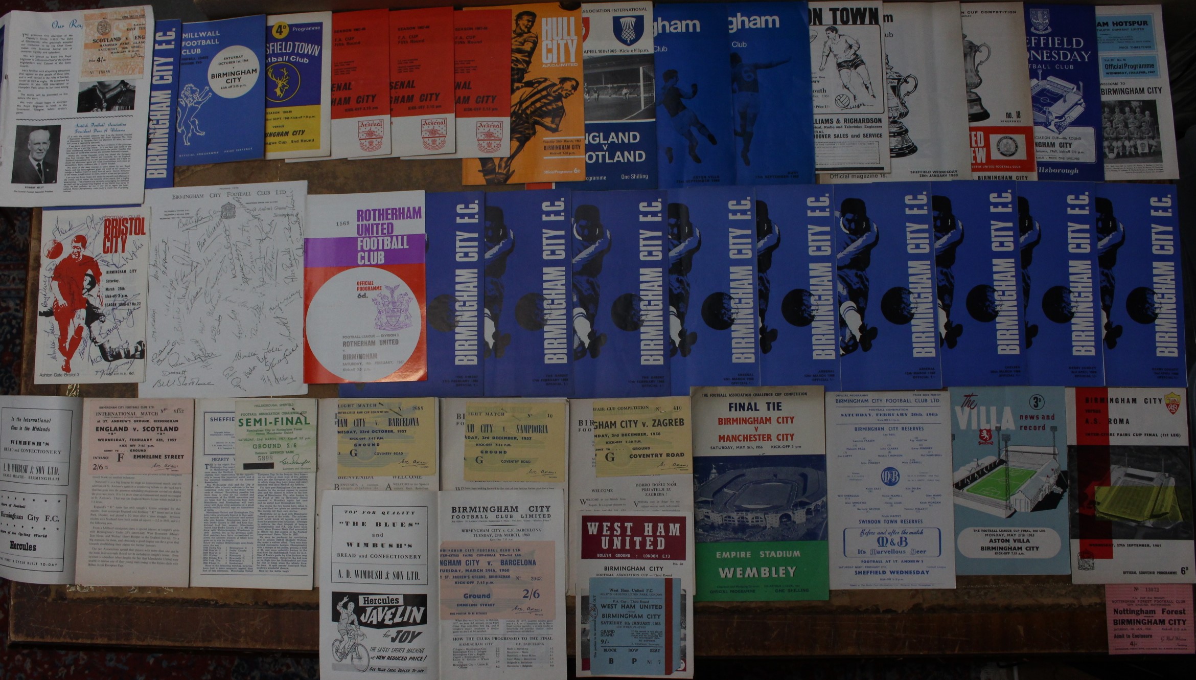 Football: A collection of assorted Birmingham City home and away football programmes dating from the - Image 2 of 4