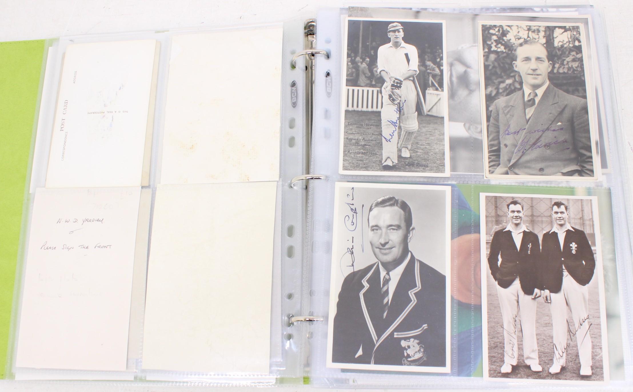 Cricket: One album of assorted cricket autographs, dating from the 1930s to modern day. Over 200 - Image 12 of 65